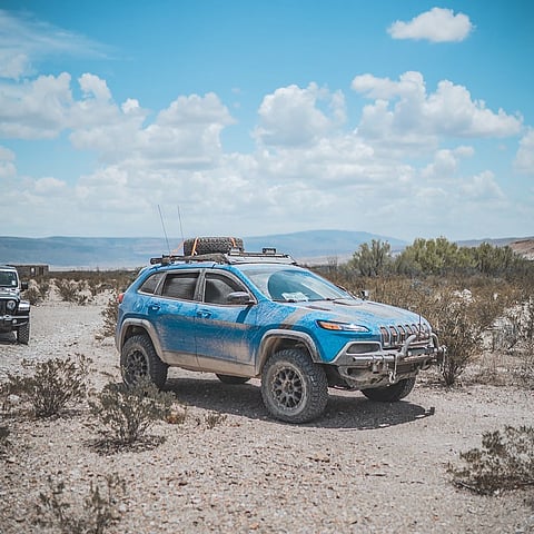 A Jeep Compass Trailhawk in its habitat