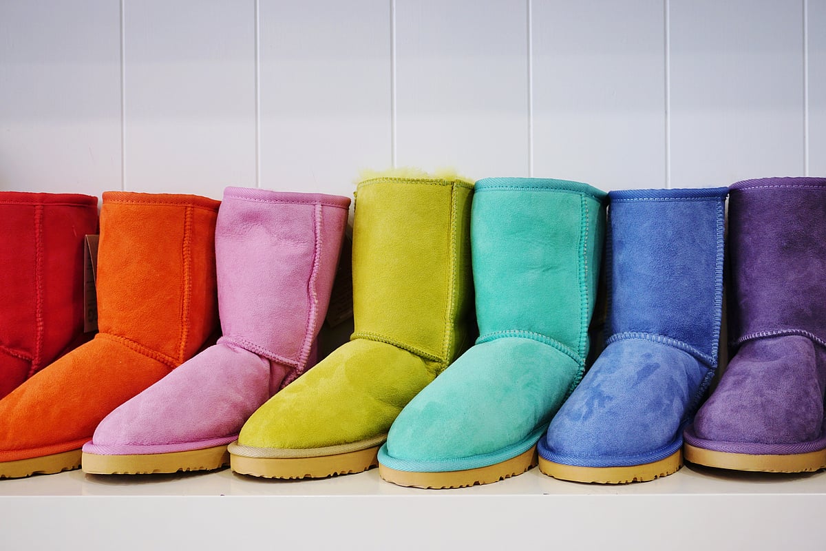 Colourful Ugg boots