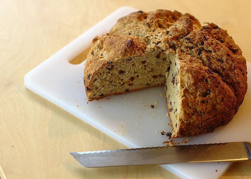 Irish soda bread is often served alongside soups and stews