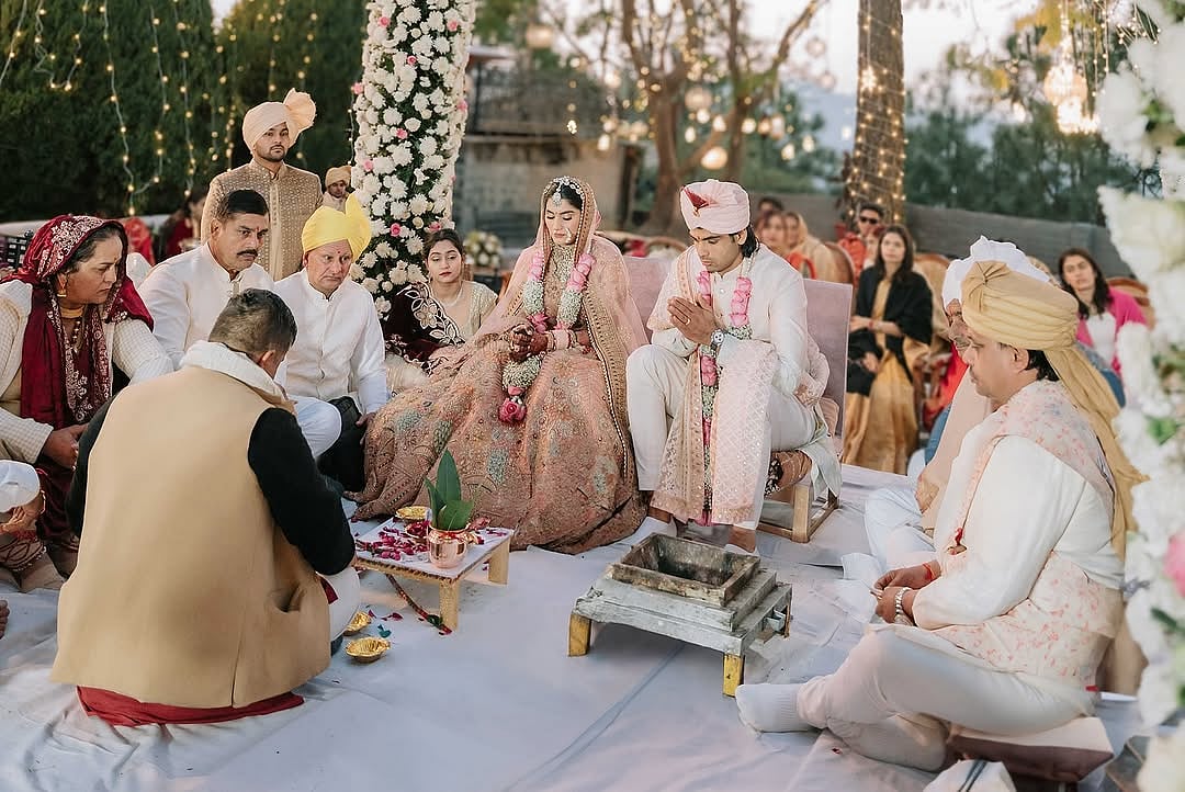 @neeraj____chopra/Instagram : Neeraj Chopra, recently tied the knot with Himani Mor in a beautiful location