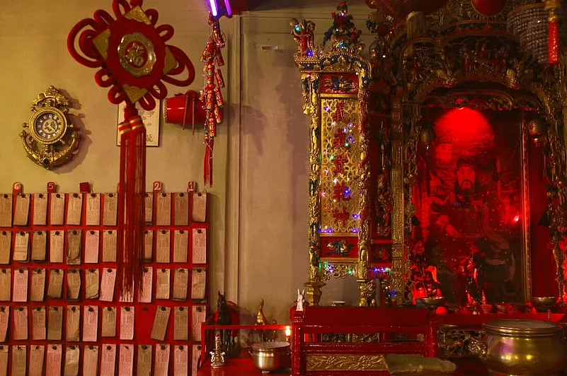 The altar of Kwan Kung temple