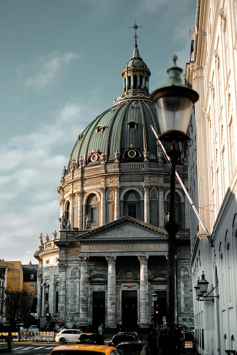 Frederik's Church, popularly known as The Marble Church for its rococo architecture - Photo by Janis Laubergs on Unsplash