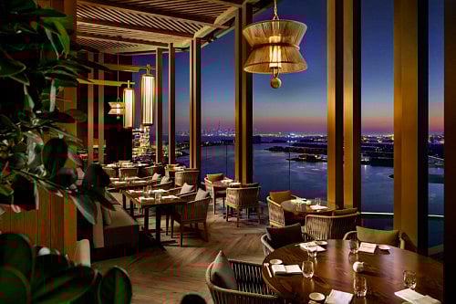 Nobu Dubai offers a special seven-course omakase menu with views of The Palm