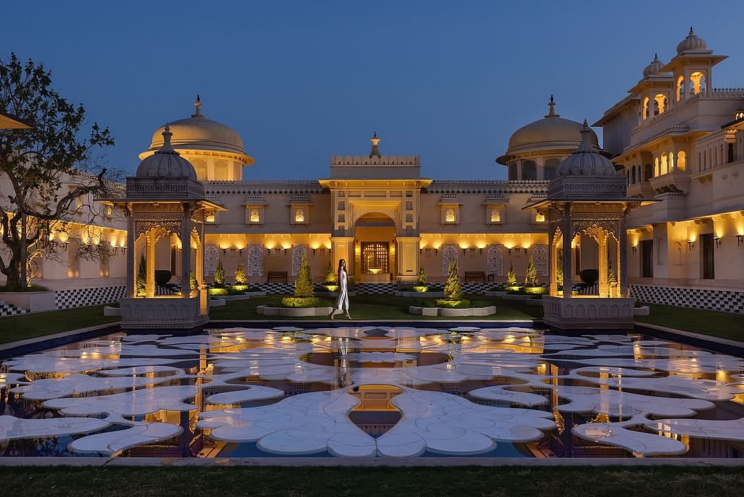 Explore the stunning architecture and gardens at the hotel