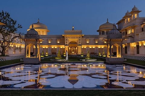 Explore the stunning architecture and gardens at the hotel