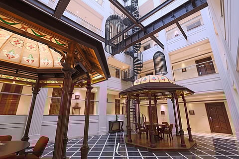 The hotel is known for its stunning architectural elements