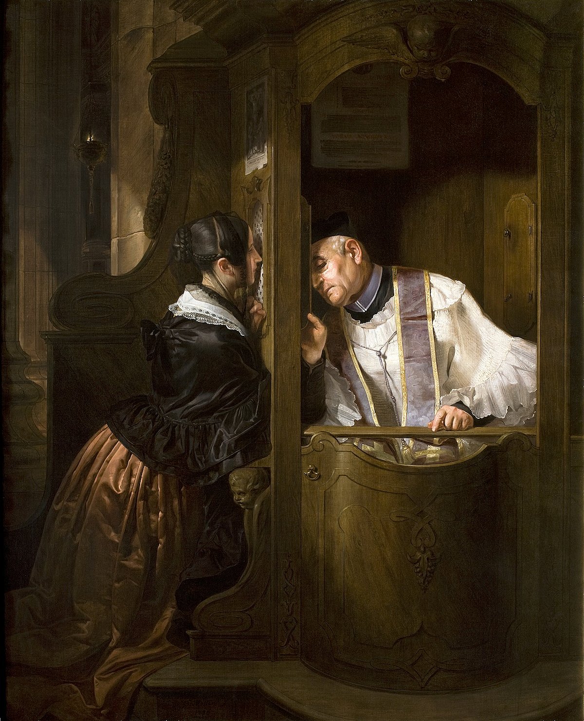 Wikimedia Commons : The Confession, Cariplo Collection, Gallerie di Piazza Scala, Milan
