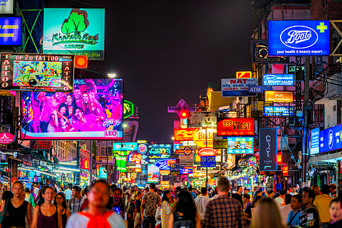 Khao San road is the liveliest neighbourhood