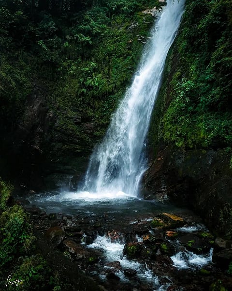 A view of Changey Waterfall