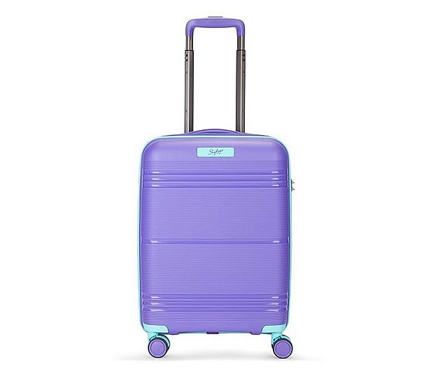 The Skybags Paratrip is a premium hard luggage trolley that comes in vibrant colours like yellow and purple