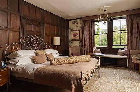 A room at The Manor House in Chippenham