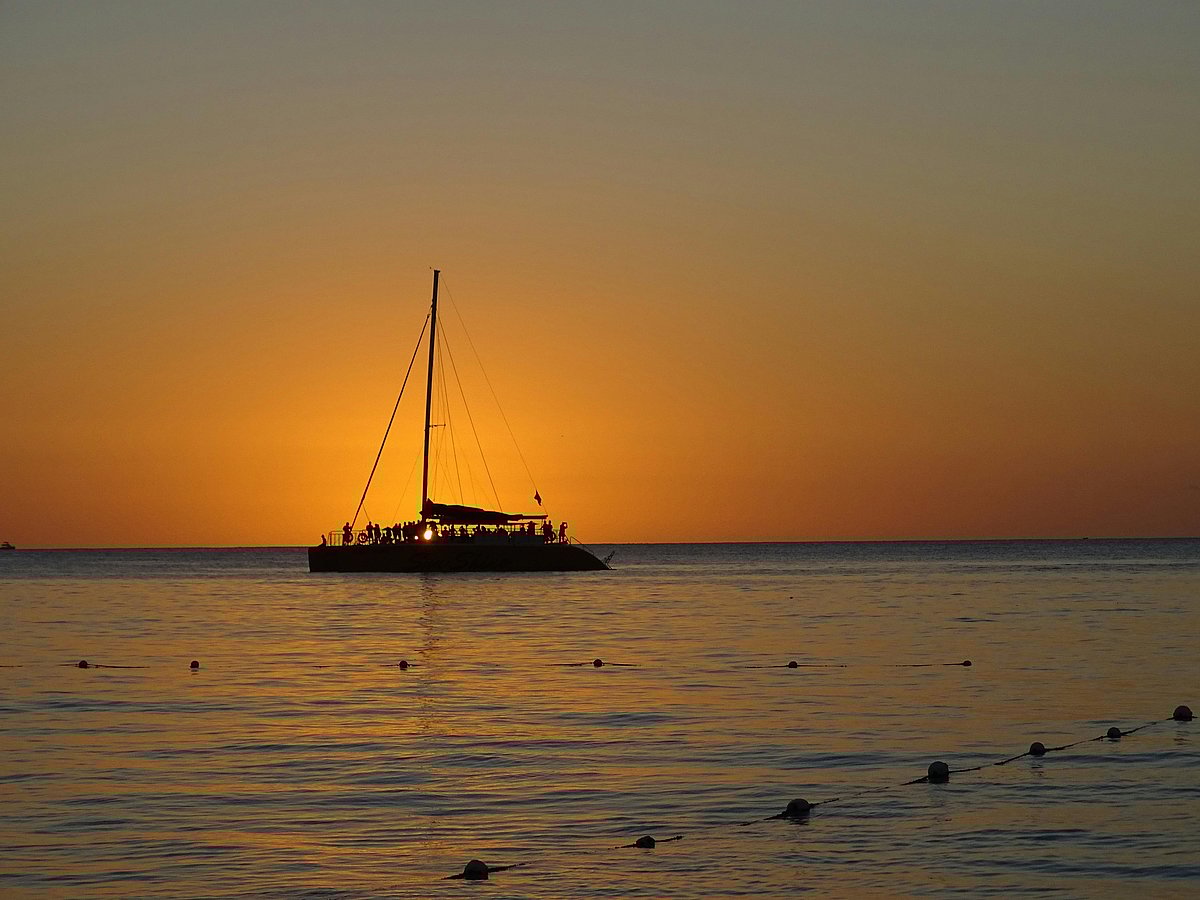 A catamaran sunset cruise