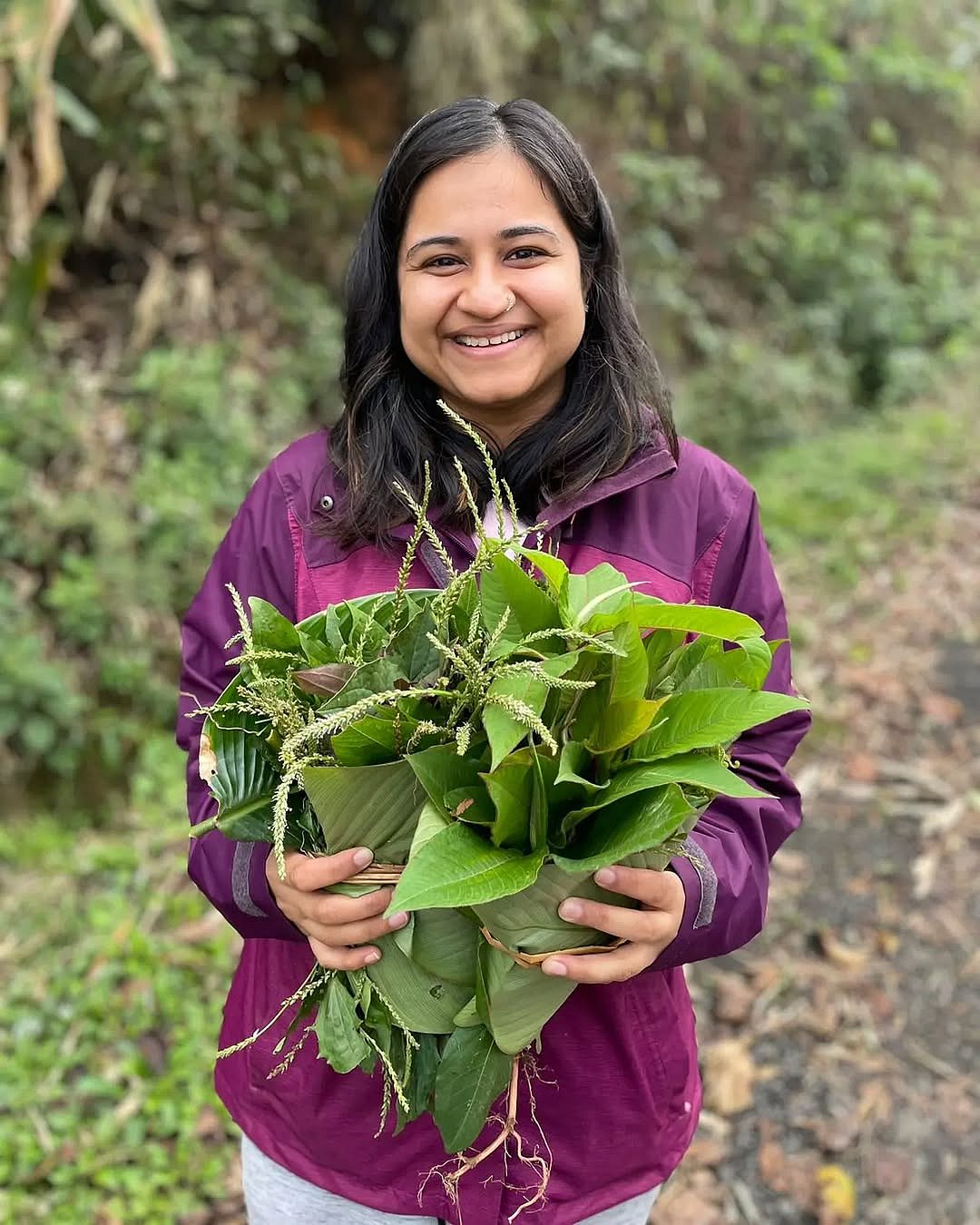 Chef Bhatia in Mon, Nagaland, where she spent her time learning about the regions local produce