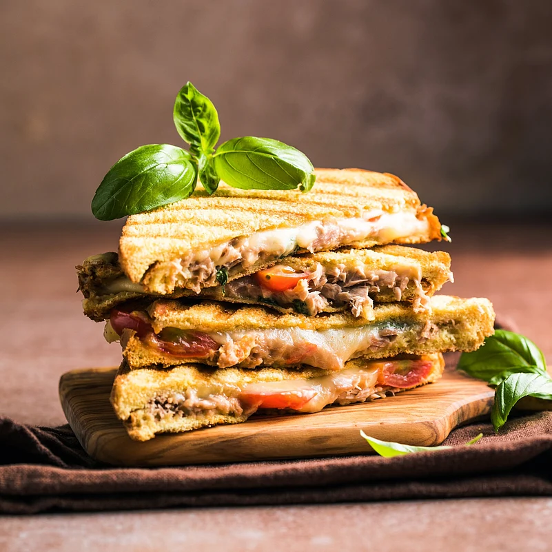 Homemade Croque Monsieur sandwich