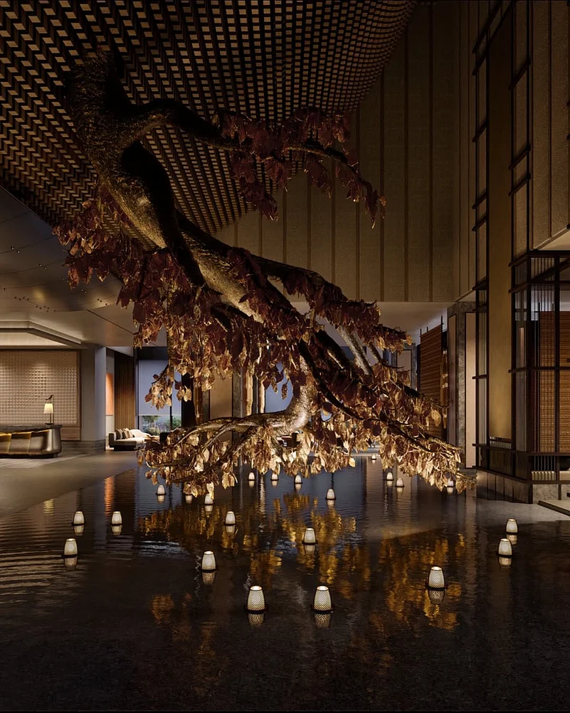 The property is inspired from its surrounding environment