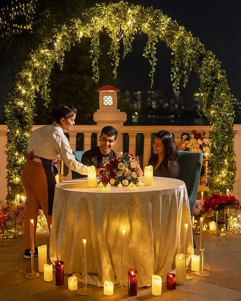 On Valentines Day, indulge in an enchanting candlelight dinner at The Westin Mumbai Powai Lake