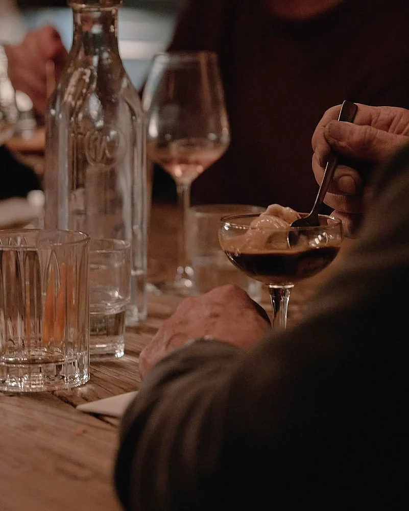 Enjoy an Affogato at the cafe.