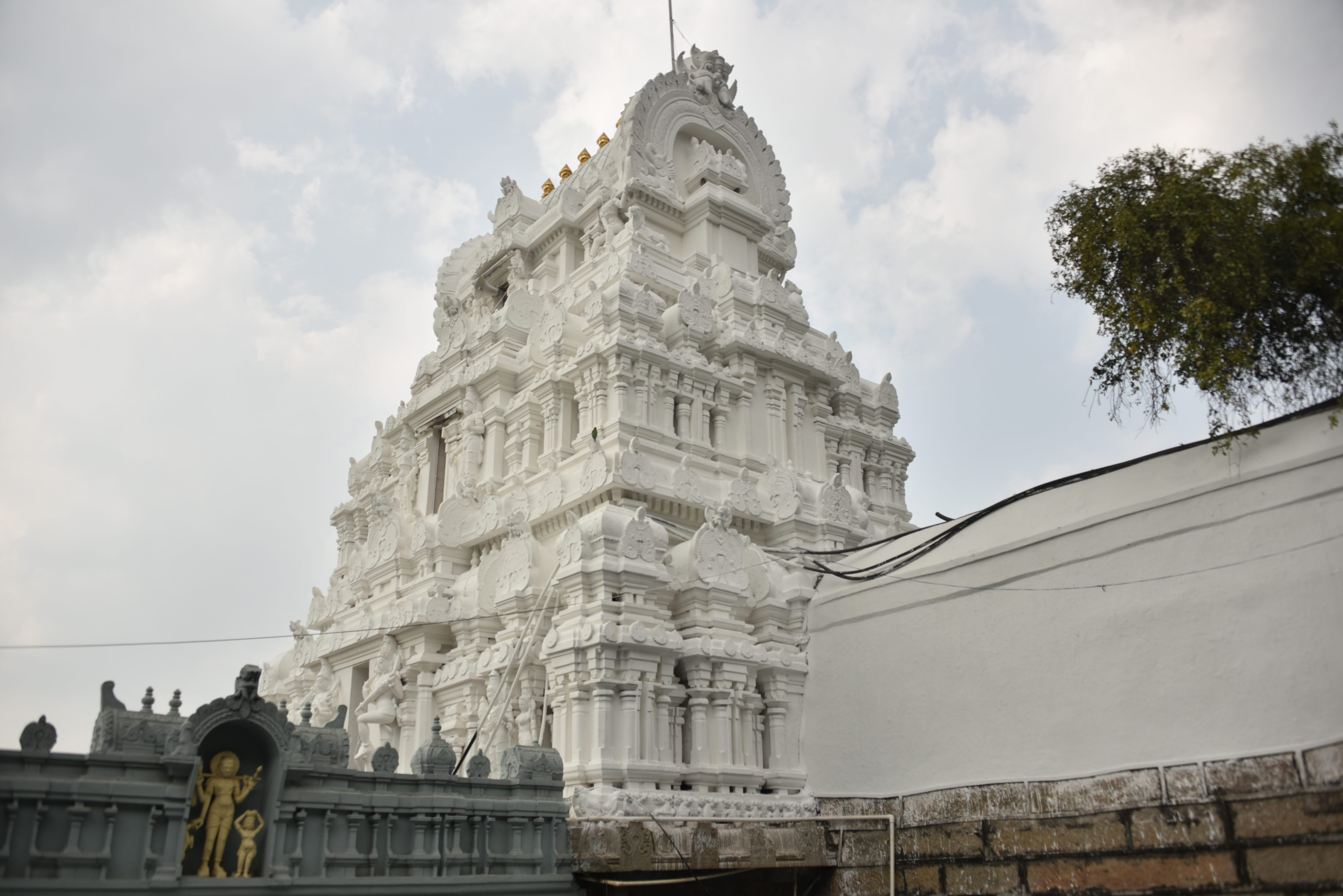 The Kalahastiswara Swamy Temple in Srikalahasti enshrines the Vayu Lingam