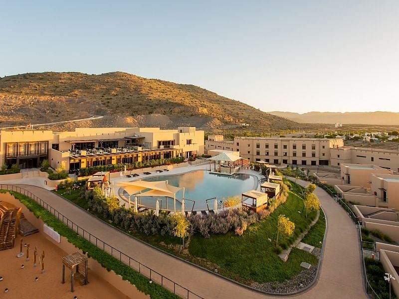 An aerial view of dusitD2, Jabal Akhdar