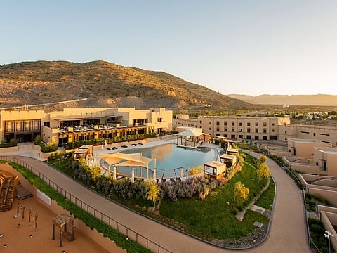 An aerial view of dusitD2, Jabal Akhdar