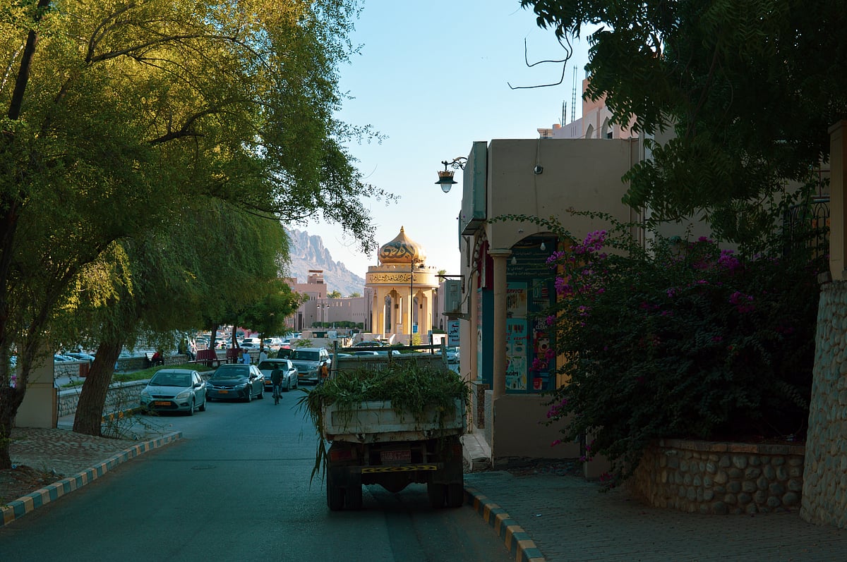 A street-view of Nizwa