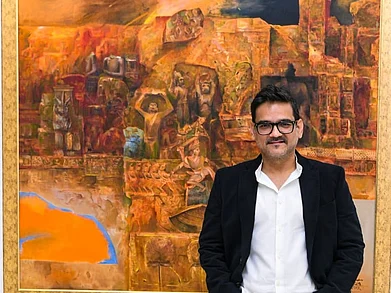 Manoj Arora : Manoj Arora at an exhibition