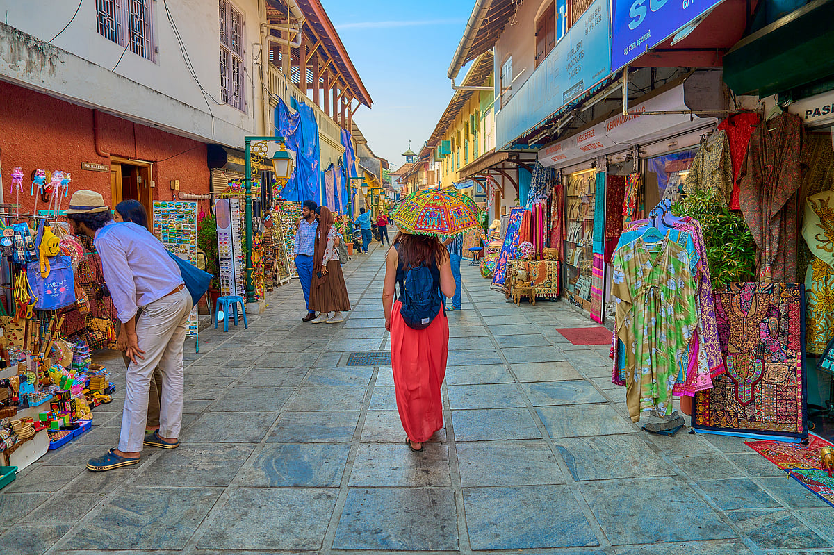 Kerala registered over 22 million tourists in 2023. Seen here is a tourist roaming Fort Kochi