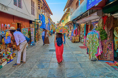 Kerala registered over 22 million tourists in 2023. Seen here is a tourist roaming Fort Kochi