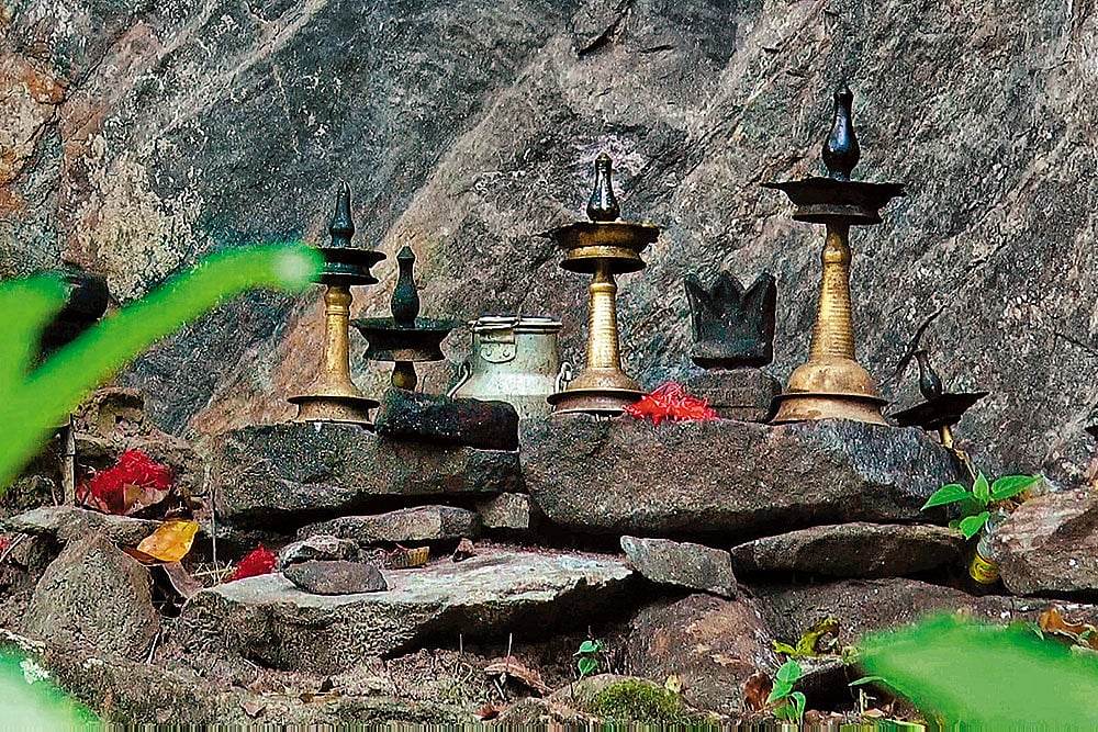 Valmikis place of meditation at the Valmiki Ashram