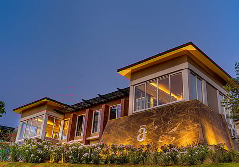 Atmantan is surrounded by lush green valleys. 