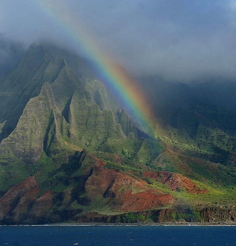 Rainbow at Big Island in Hawaii