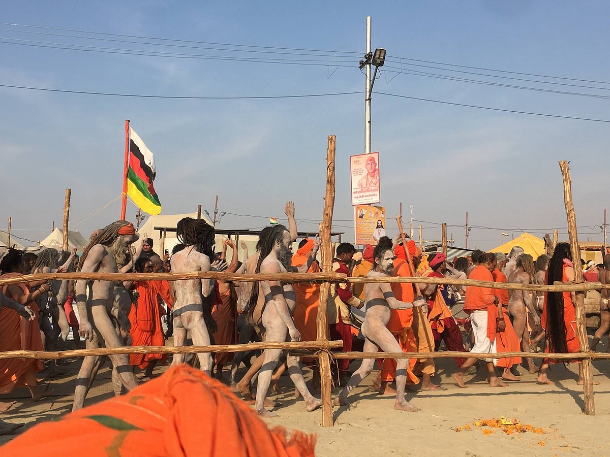 Naga procession, Kumbh Mela