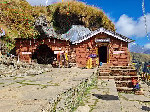 The Rudranath Temple is located in the Chamoli district of Uttarakhand