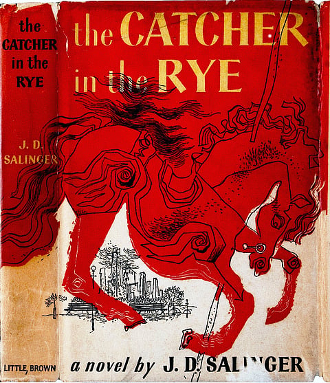 A copy of the book
"Catcher in the Rye" by JD Salinger