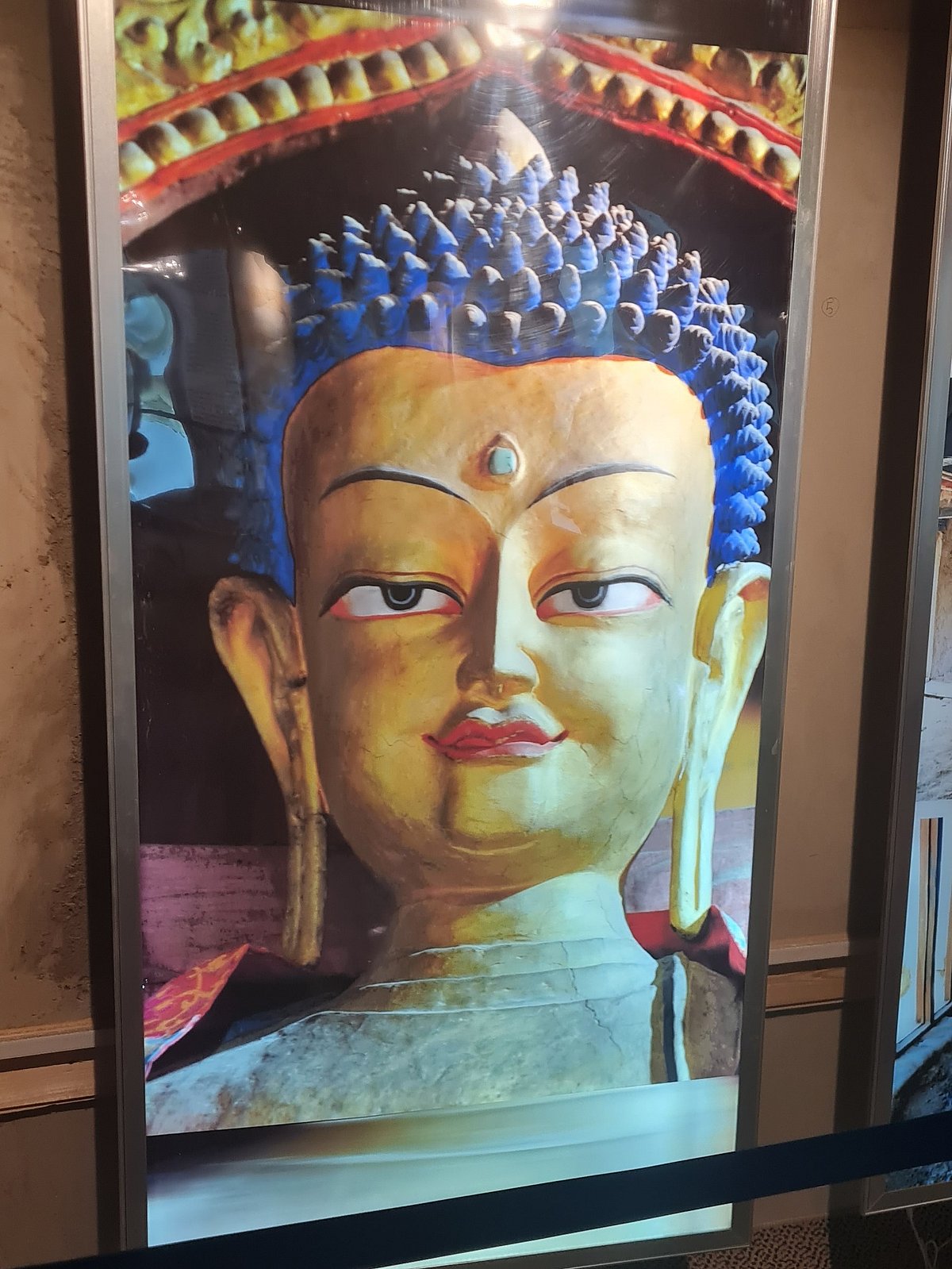 A beautiful Buddha statue in Leh.