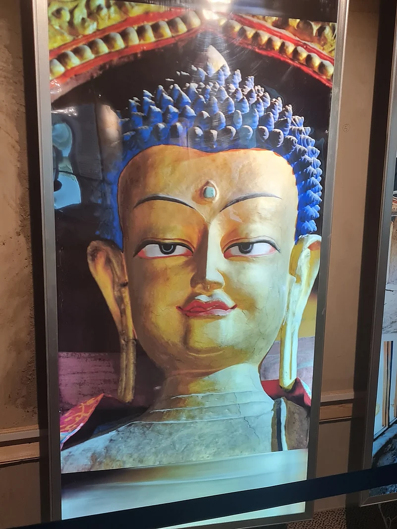 A beautiful Buddha statue in Leh.