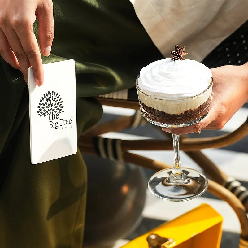 At the The Big Tree Café, Gurgaon