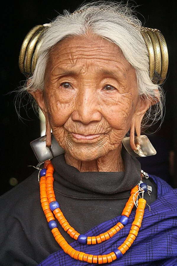 A member of the Ao Naga community
