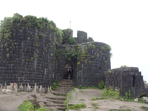 A view of the Purandar Fort.