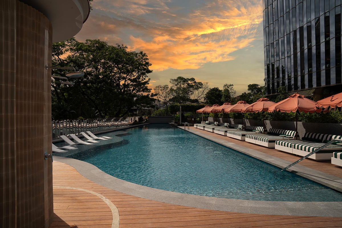 The Standard : The pool area at The Standard, Singapore