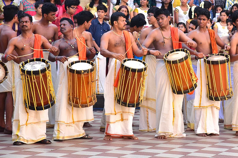 Dhol, percussion instrument, is one of the many kinds of instruments made here.
