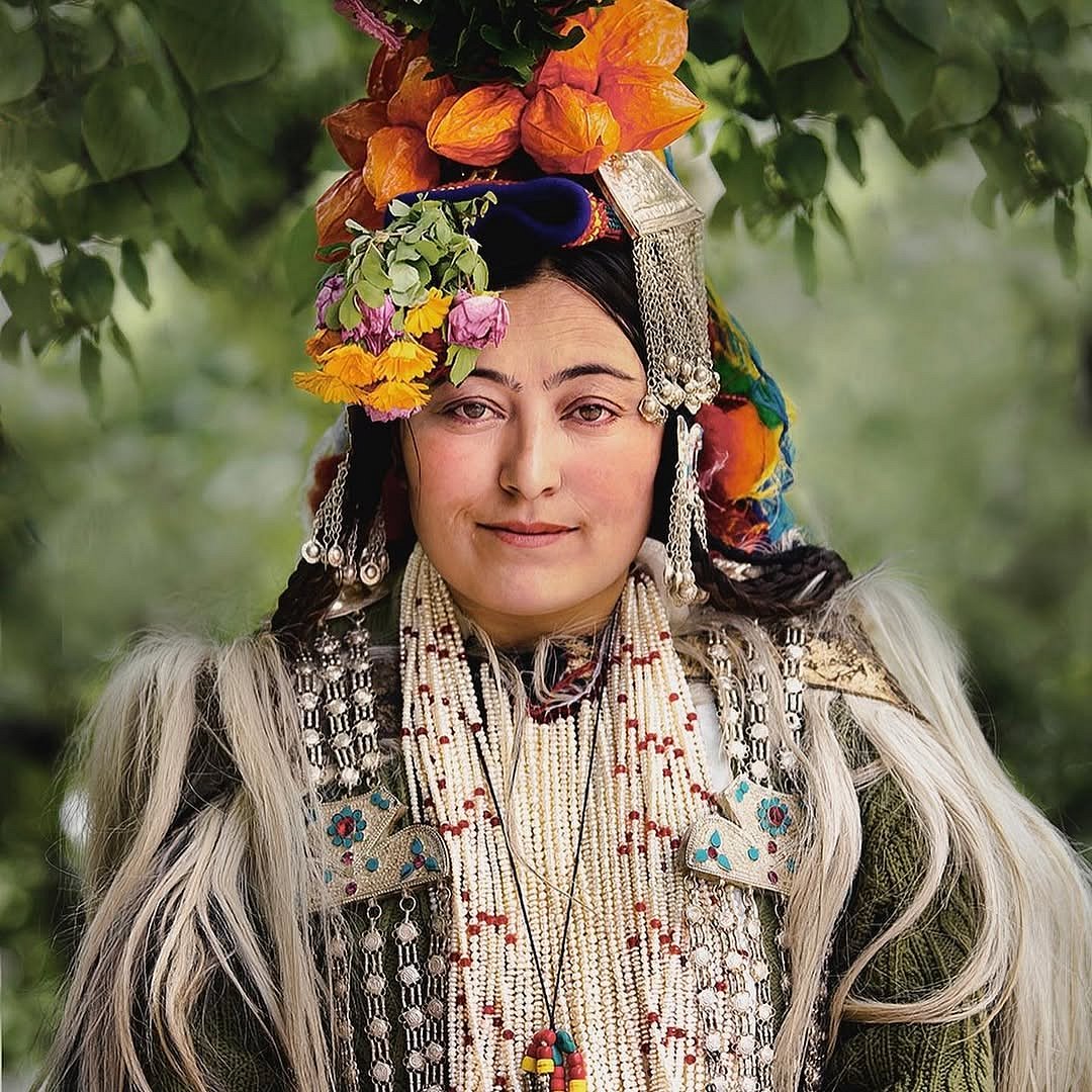 A Brokpa lady dressed traditionally