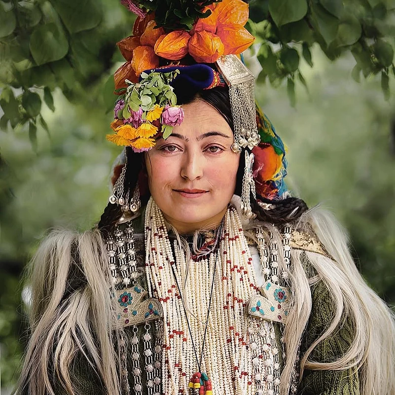 A Brokpa lady dressed traditionally