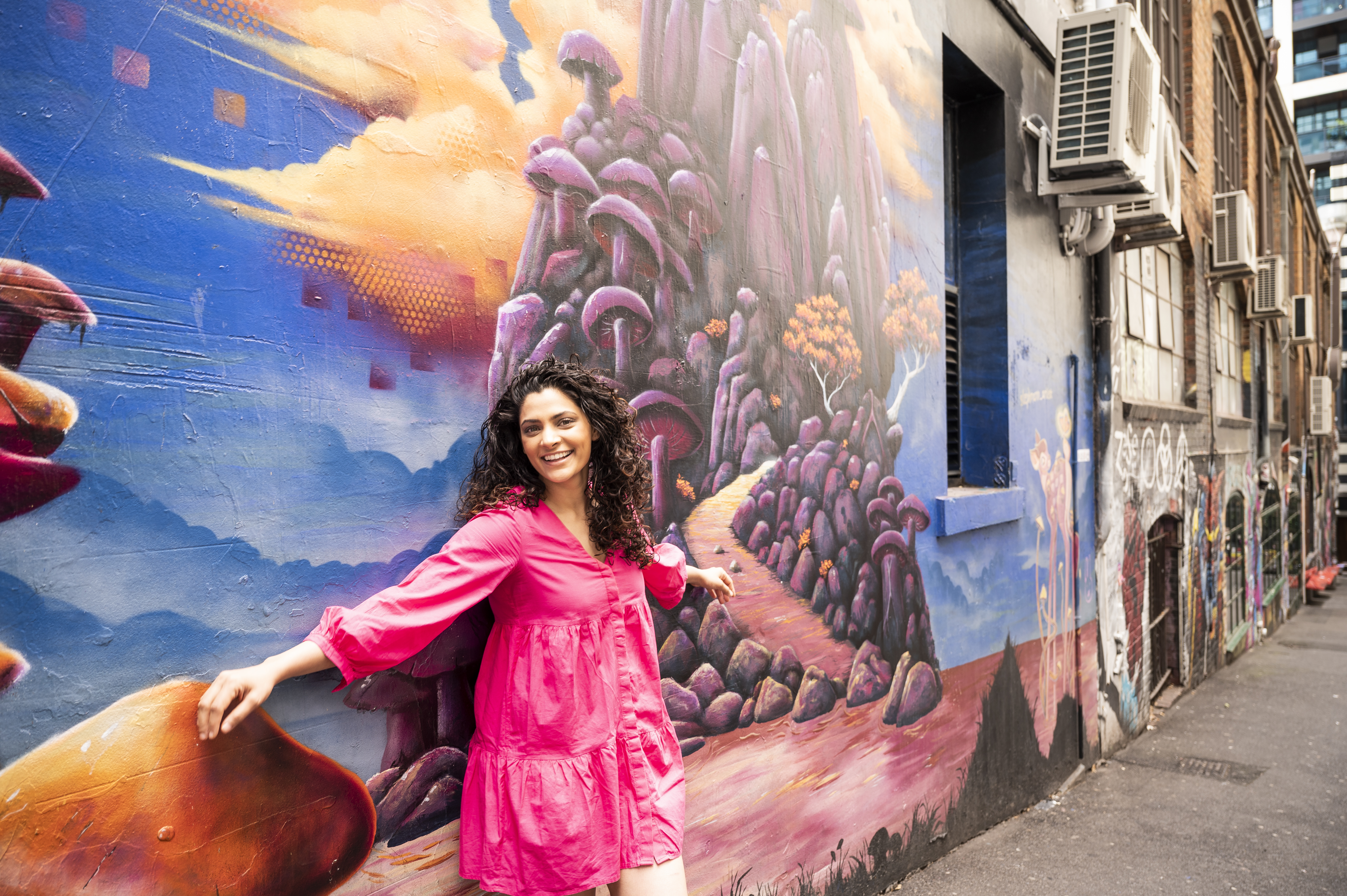 Watch the city become a vibrant canvas