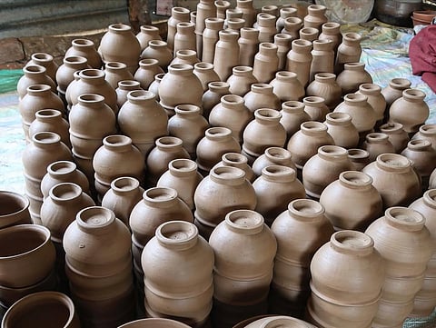 The caves have been inhabited by potter families for at least 1,400 years, crafting earthen pots and other fine clay objects for generations.