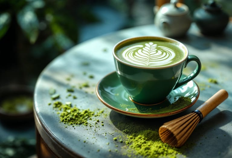 Matcha is a finely ground powder of green tea that originated in China but is now mostly associated with Japan. - Shutterstock
