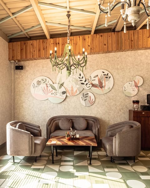 The interior of a Cafe Tesu outlet in Delhi-NCR.