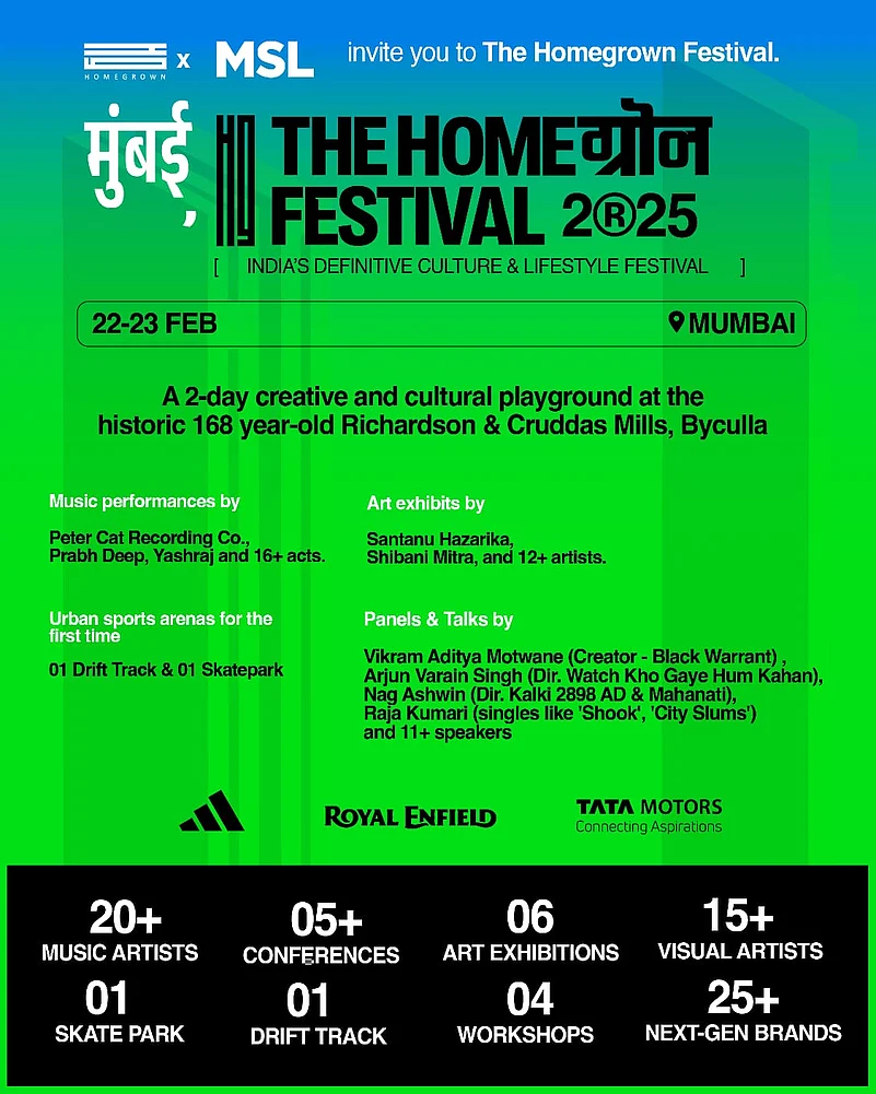 The Homegrown Festival 2025 is India’s first-of-its-kind culture and lifestyle festival.