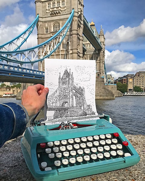 Tower Bridge on location, created in 2018