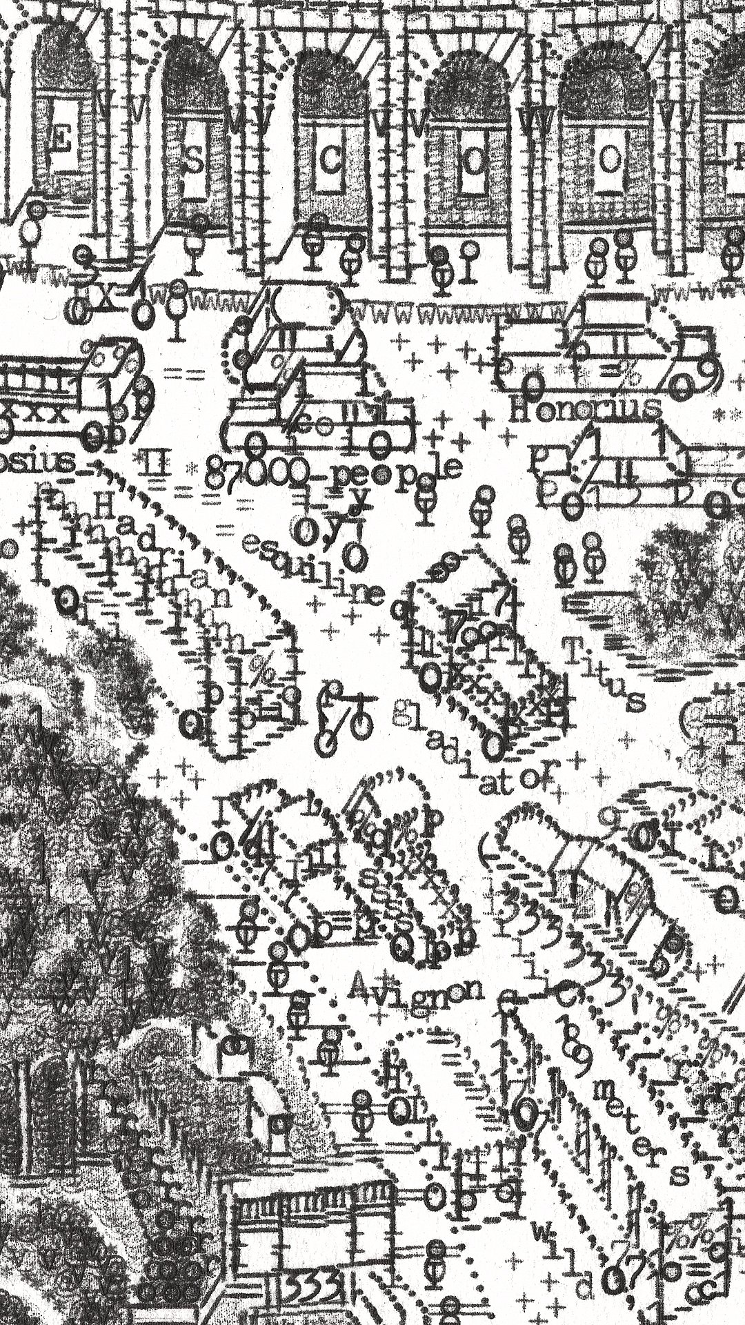 Romes Colosseum close-up details